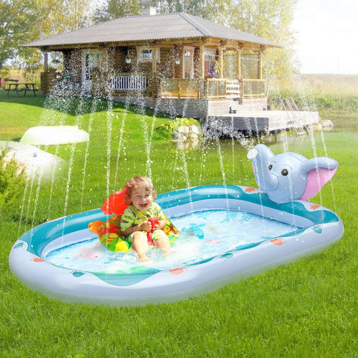 SpicyMedia Baby Swimming Pool, Splash Pad And Wading Pool For Learning